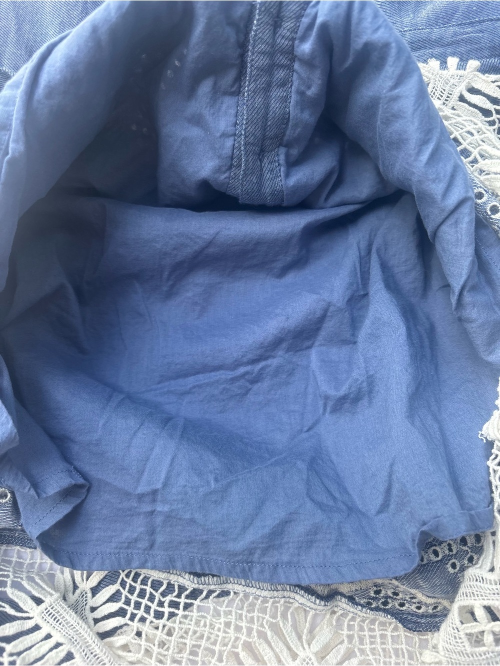 Anthropologie Moulinette Soeurs Lavender-Blue Embroidered Maxi Dress - Picture 11 of 13